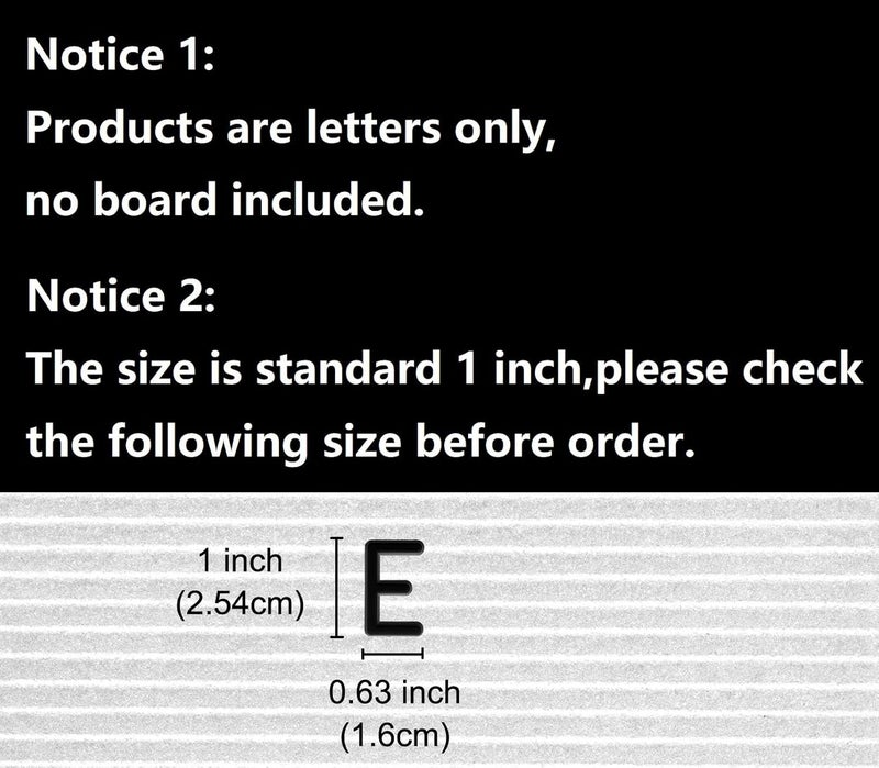 G GAMIT Pre-cut 378pcs Standard 1inch Black Letters Only (No Board Included) - Image 4